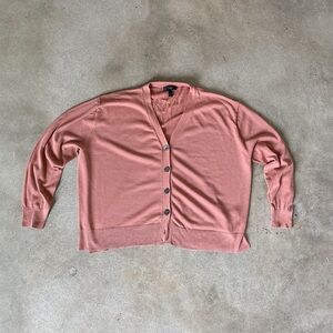 Women's J.Crew Salmon Pink Cardigan Sweater